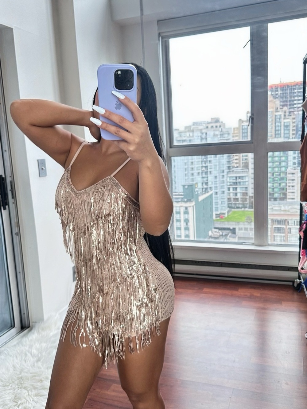 Fringe Sequin Romper - Picture 1 of 1